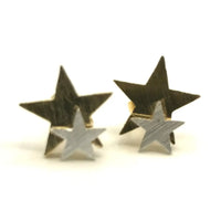 Double Star Stud Earrings
