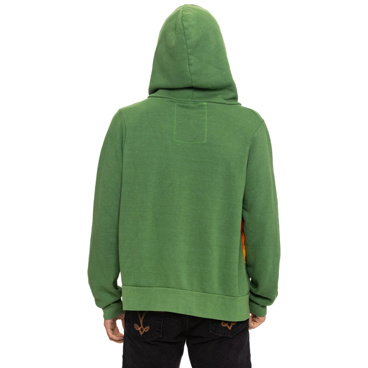 Mountain Stitch Chevron Zip Hoodie Palm