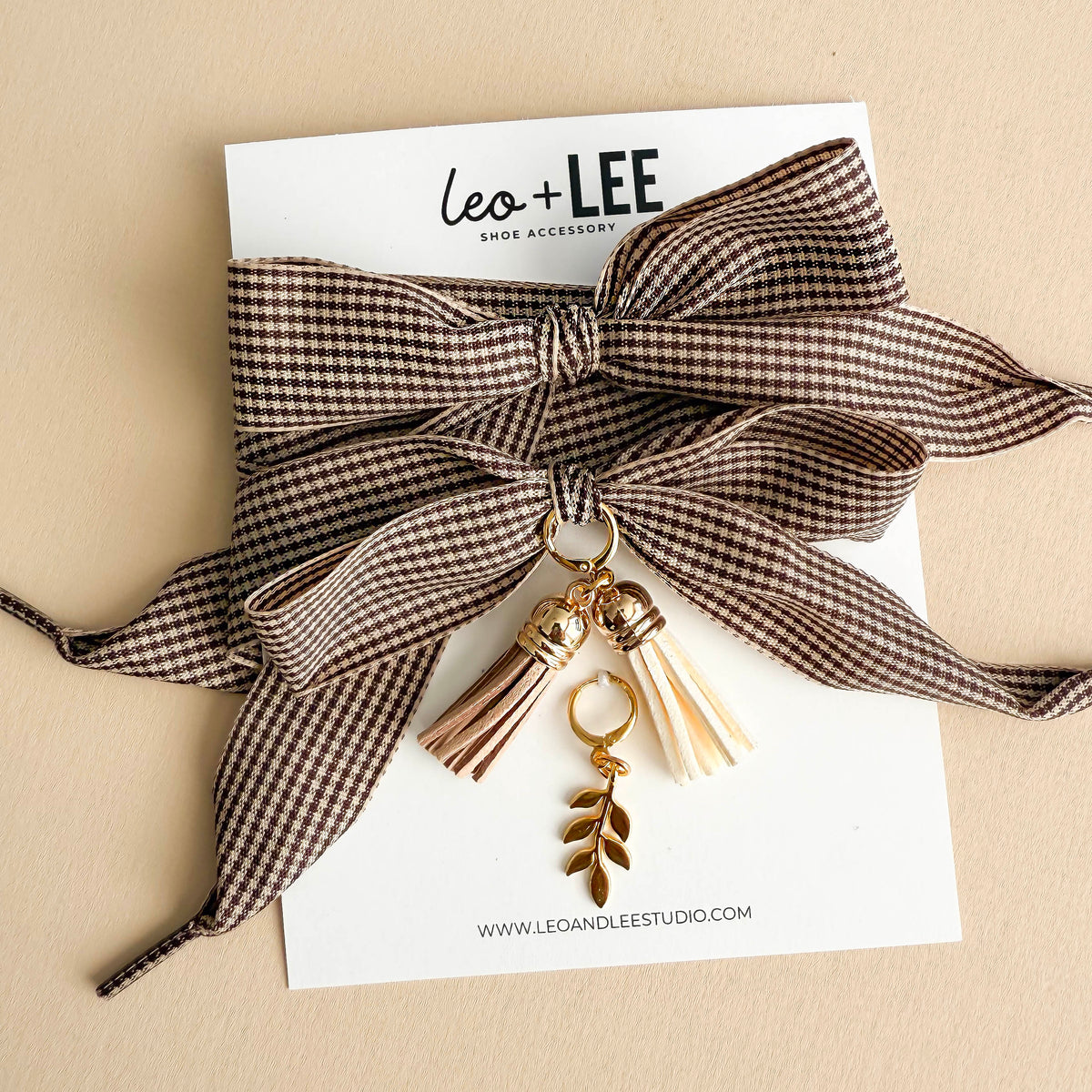 *TREND* Charm Laces Chocolate Gingham