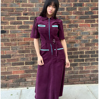 Autumn Shirt Dress Berry