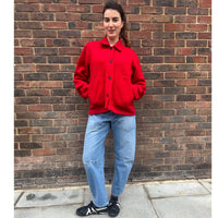 *NEW STYLE* Red Wool Workwear Jacket