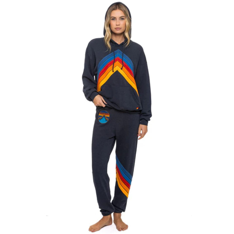 Mountain Stitch Pullover Hoodie Relaxed Charcoal