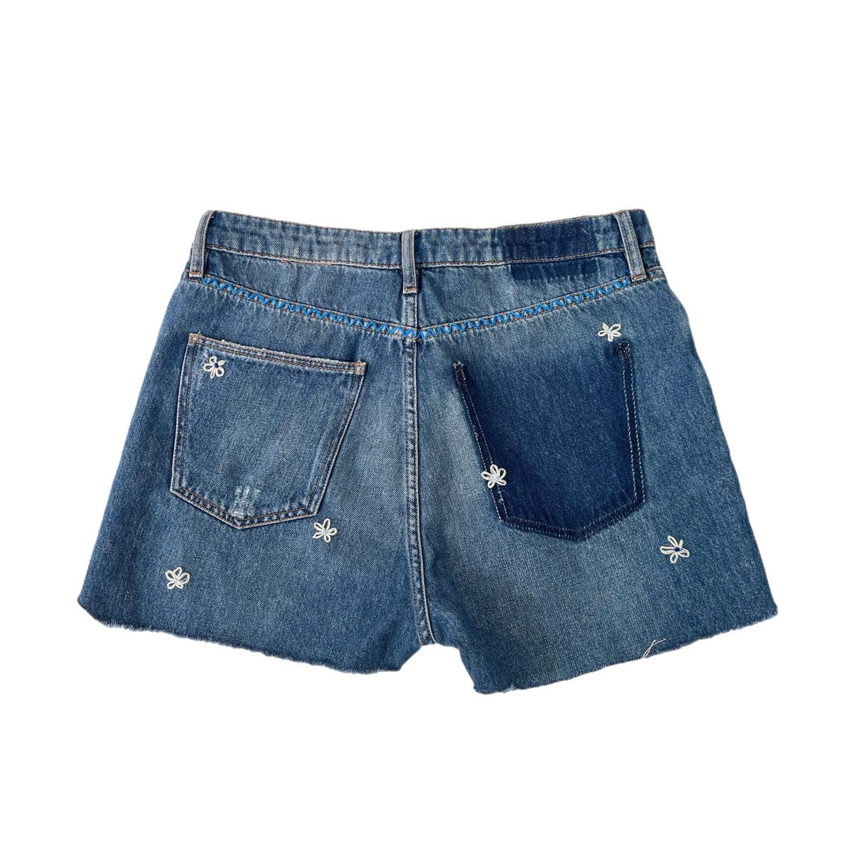 Useless Upcycled Denim Cut-Offs + Daisy Embroidery