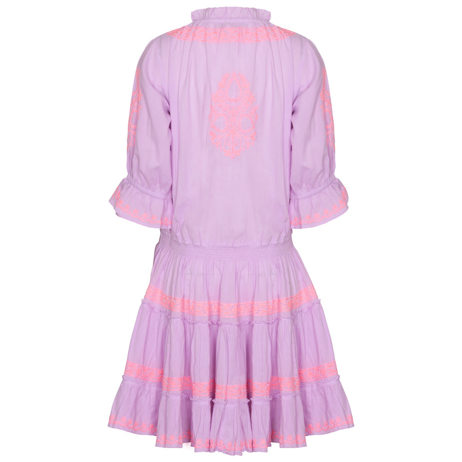 Pranella Amar Dress Lilac/Neon Peach