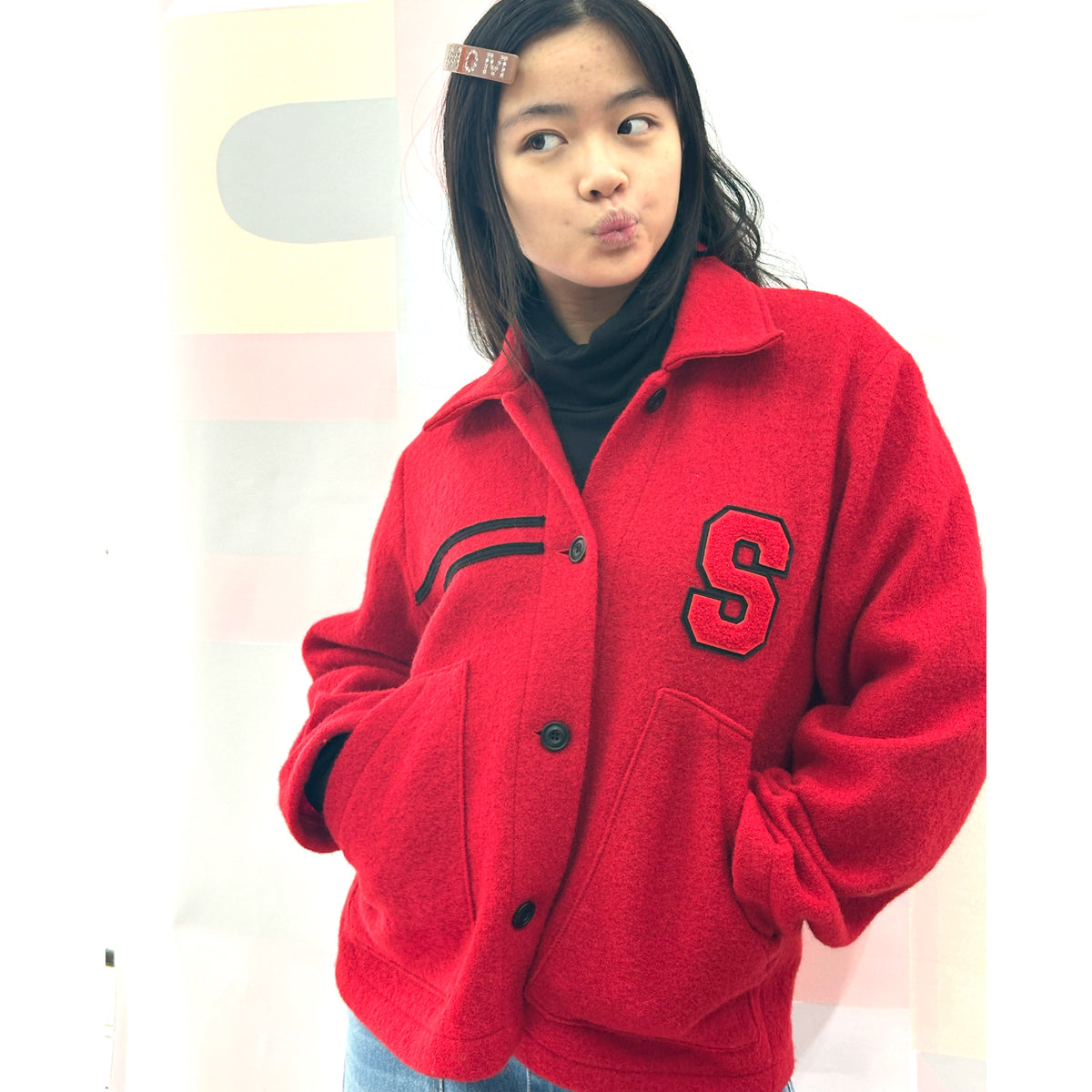 *CUSTOMISE* Workwear Jacket + Initial + Stripe