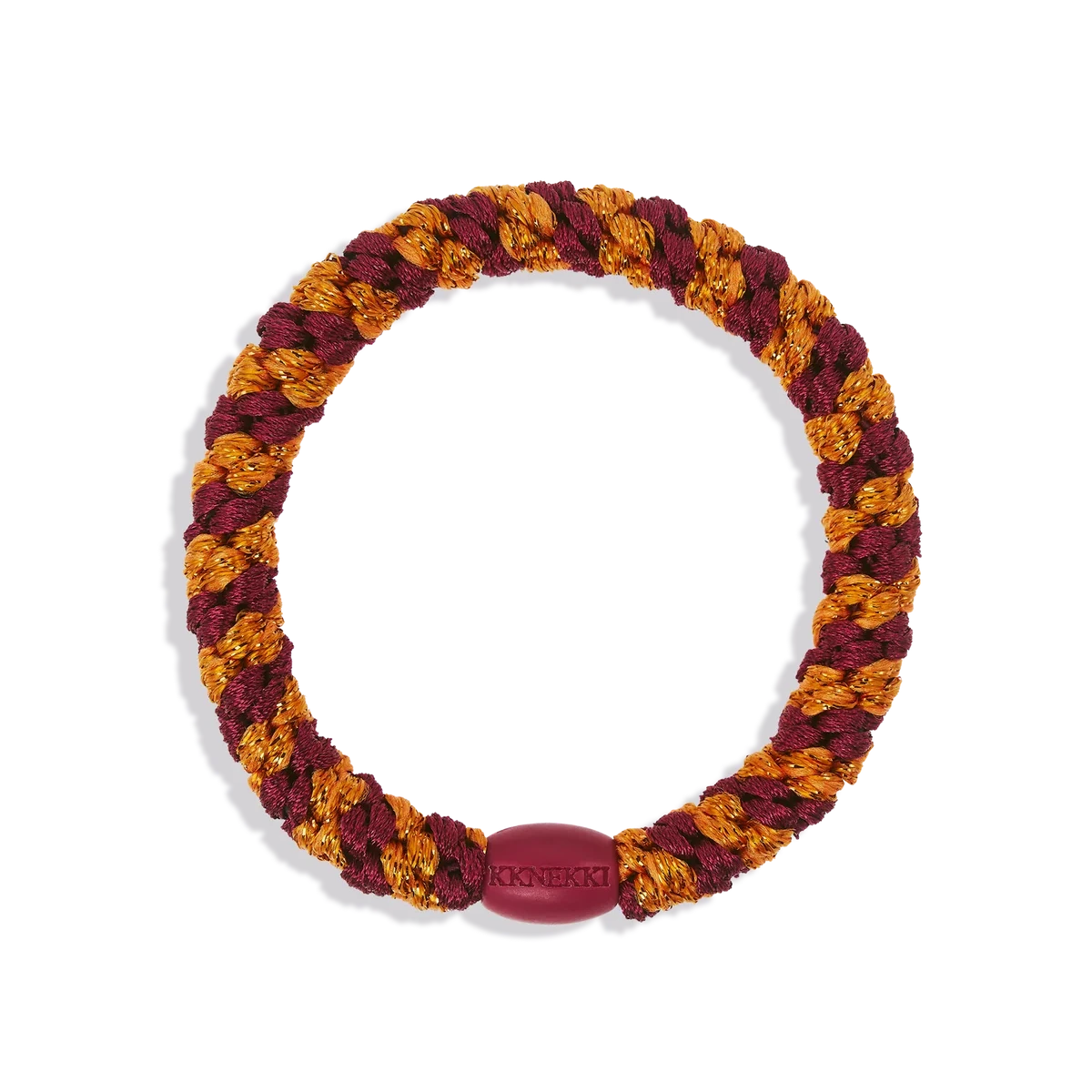 Kknekki Bordeaux Orange Glitter Stripe