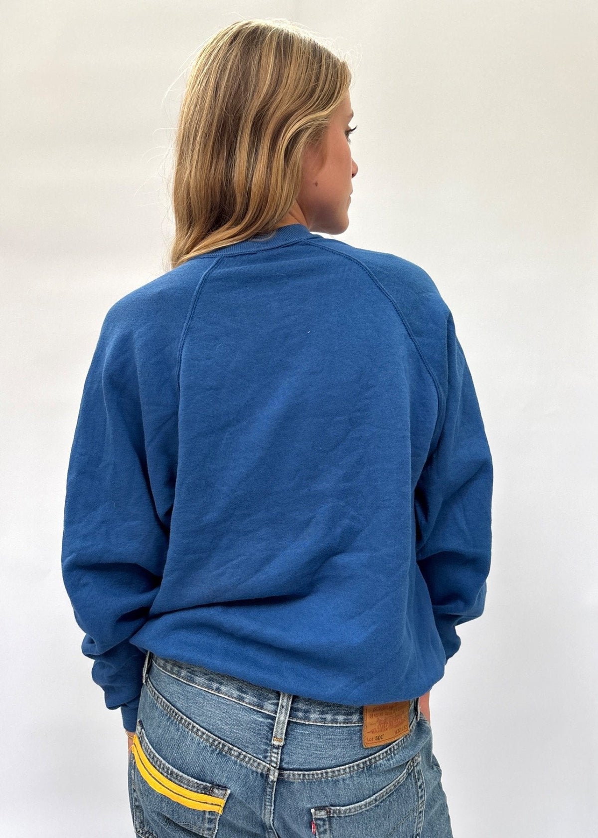 074. Blue Appliqué Sweatshirt