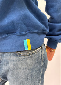 074. Blue Appliqué Sweatshirt