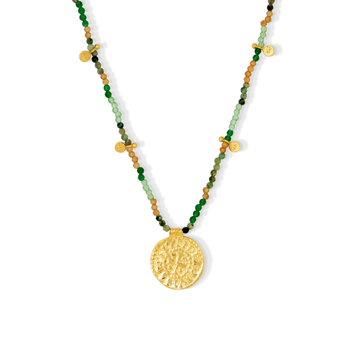 Bondi Beaded Coin Necklace