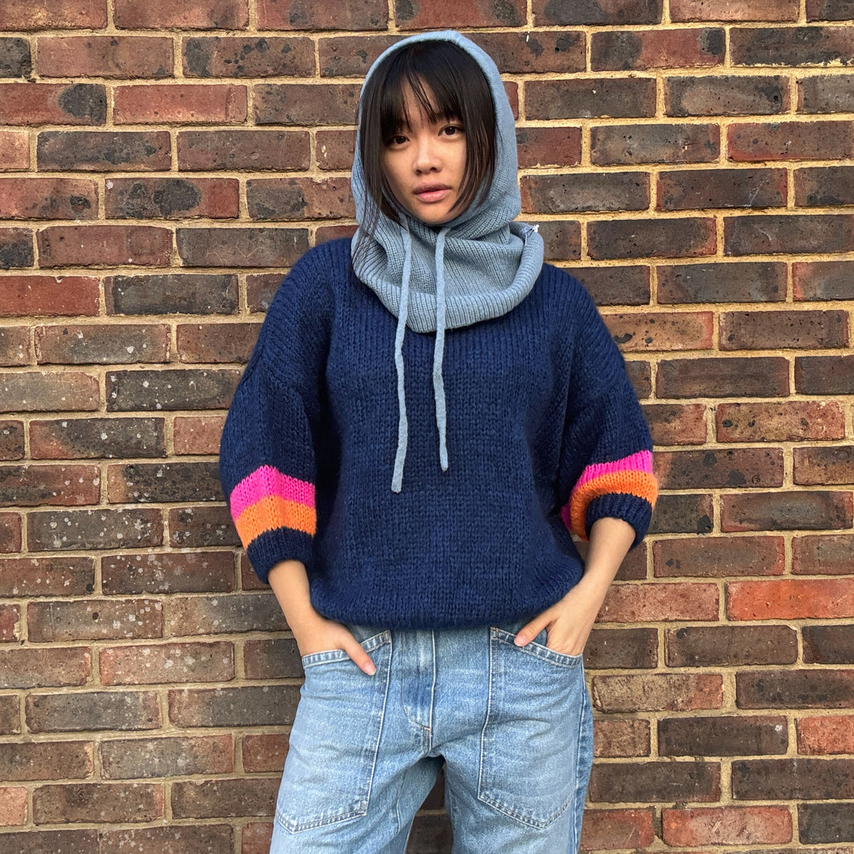 Cashmere Balaclava Light Blue