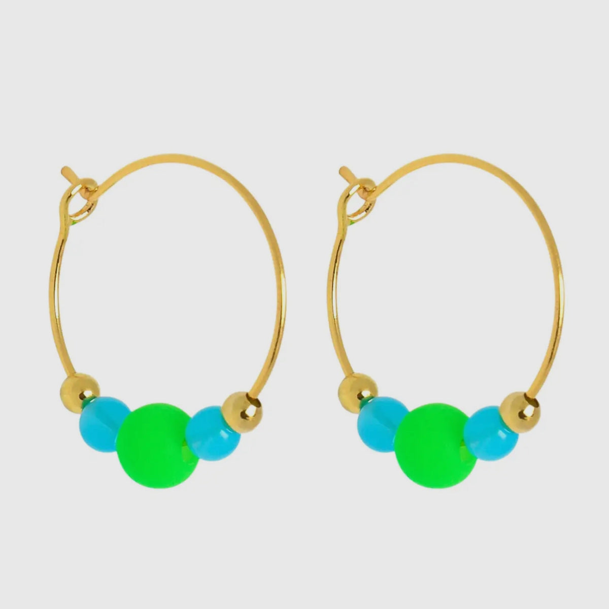 Colourpop Earrings Green/Turquoise