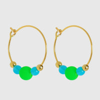 Colourpop Earrings Green/Turquoise