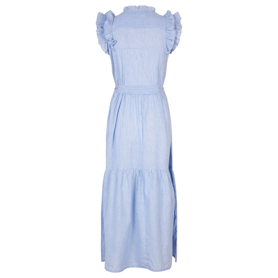 Lollys Laundry Harriet Maxi Dress Blue Stripe
