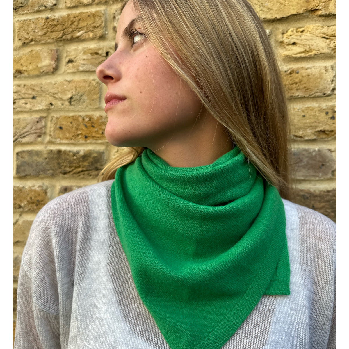 Cashmere Bandana Green