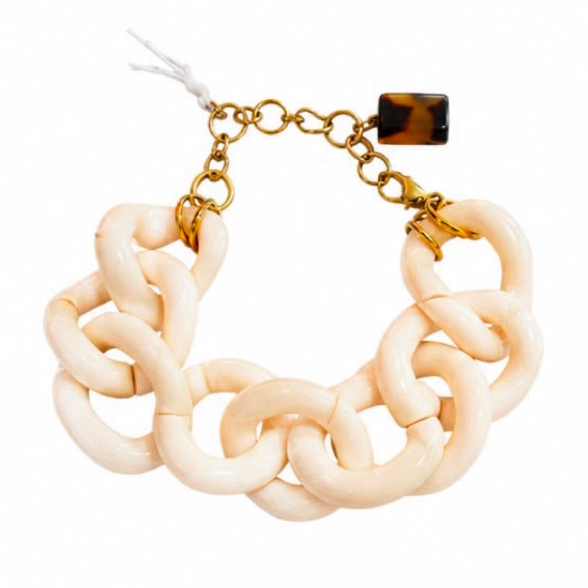 Resin Link Bracelet Emerald