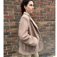 *NEW STYLE* Fringe Jacket Beige
