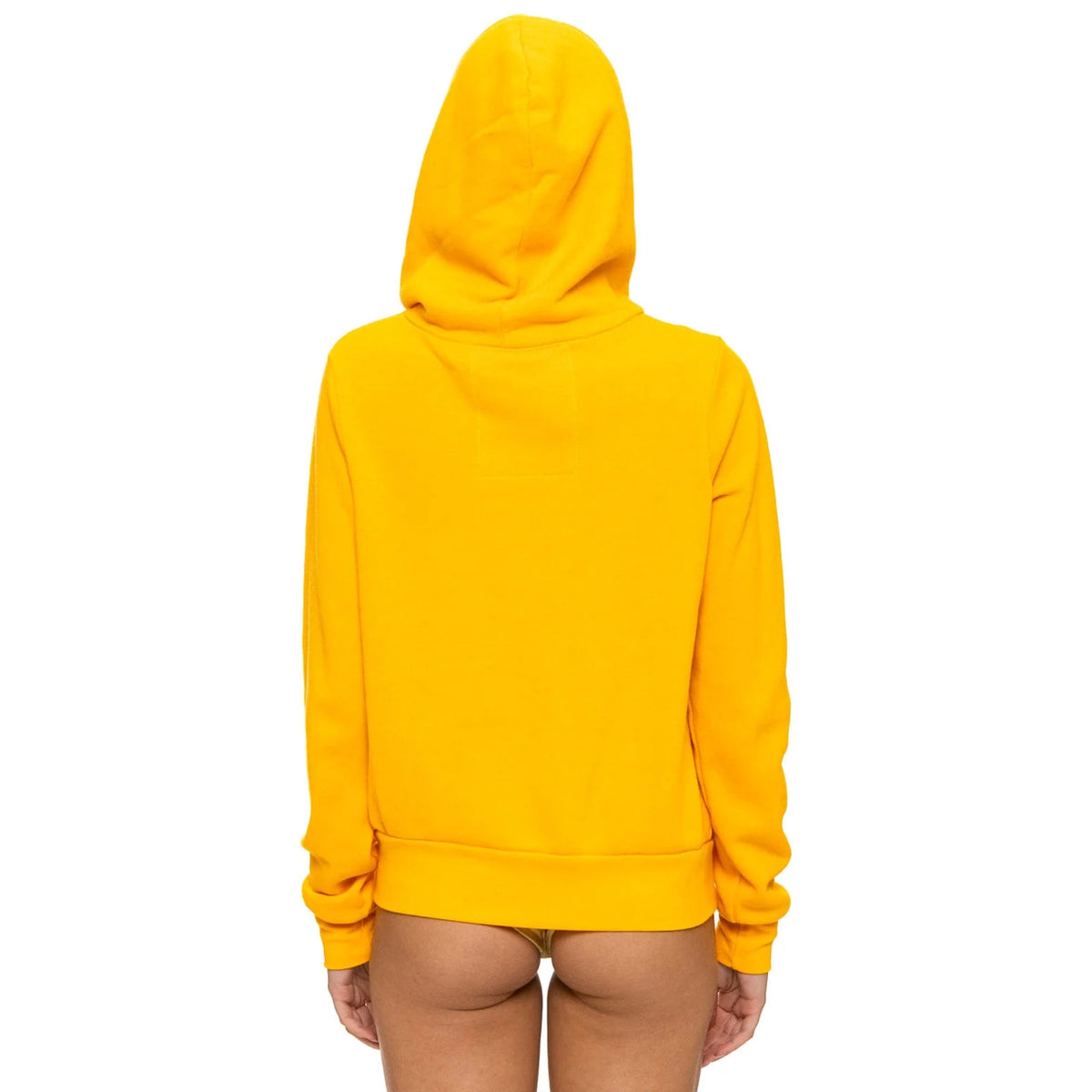 5 Stripe Zip Up Hoodie Gold
