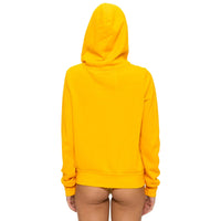 5 Stripe Zip Up Hoodie Gold