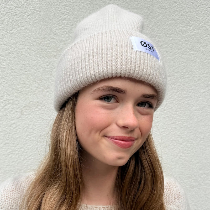 *NEW* Angora Beanie Cream