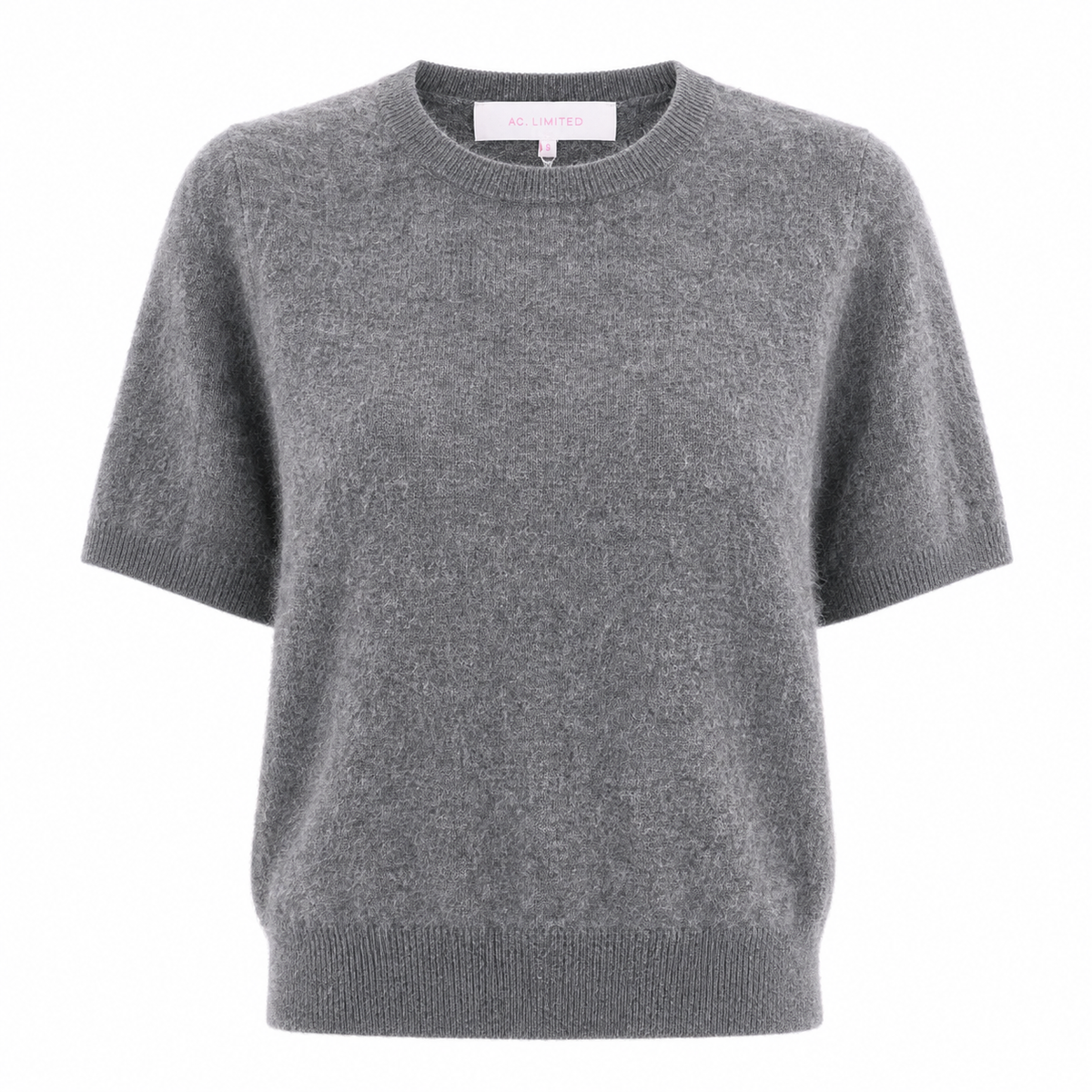 Amaya Brushed Cashmere Jumper Heather Grey