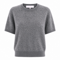 Amaya Brushed Cashmere Jumper Heather Grey