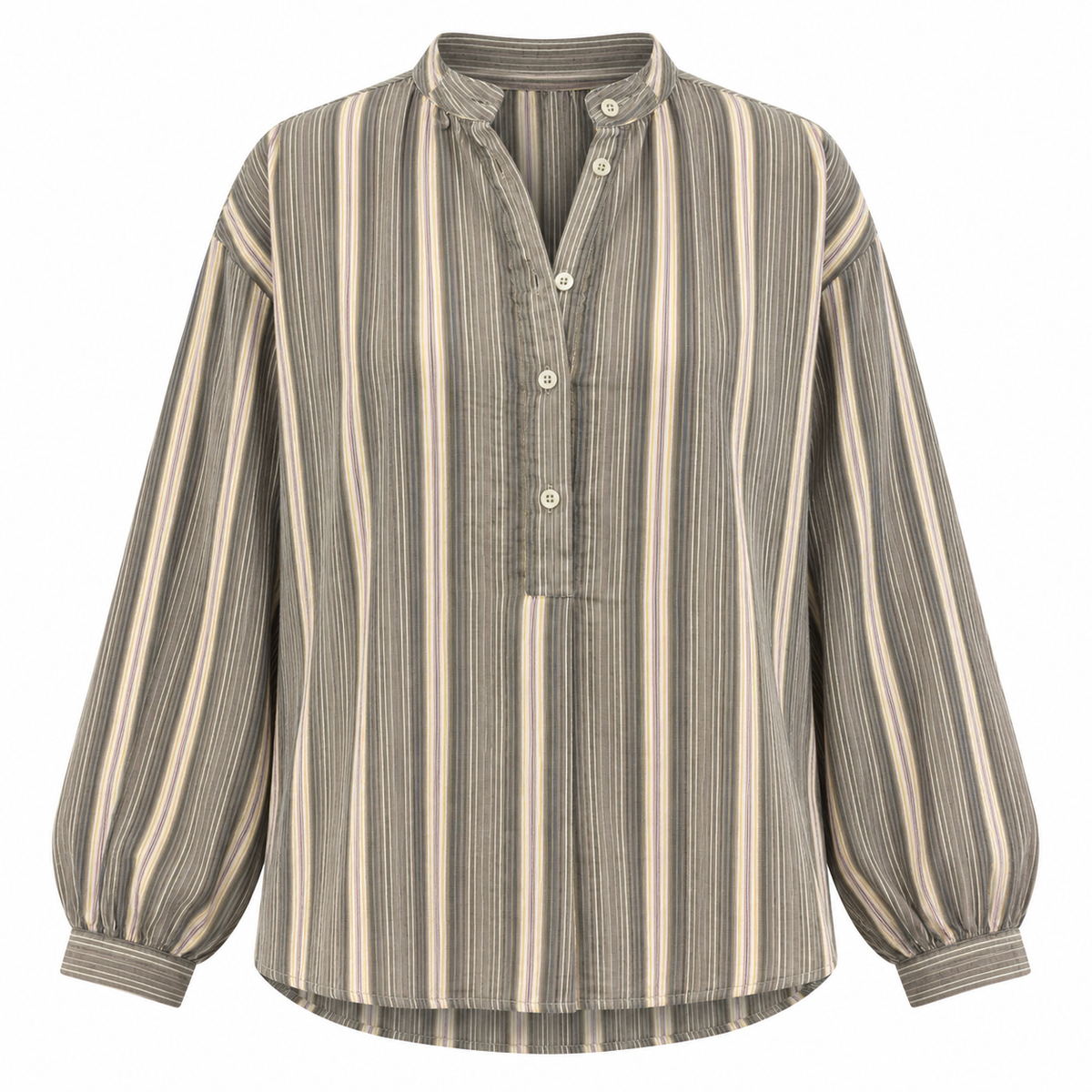 Stripe Shirt Light Khaki