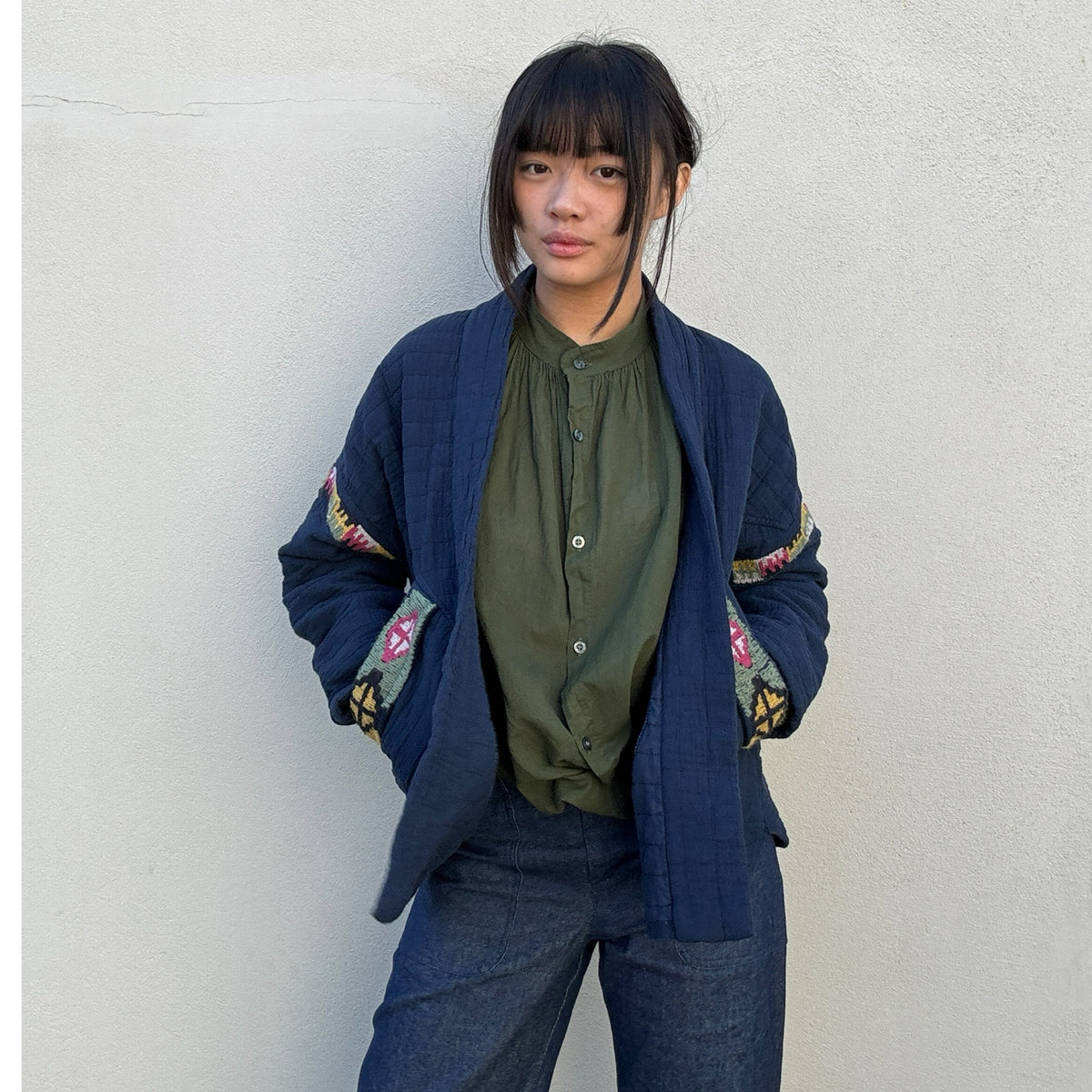 *NEW SEASON* Johanna Braided Kimono Navy