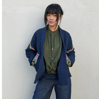 *NEW SEASON* Johanna Braided Kimono Navy