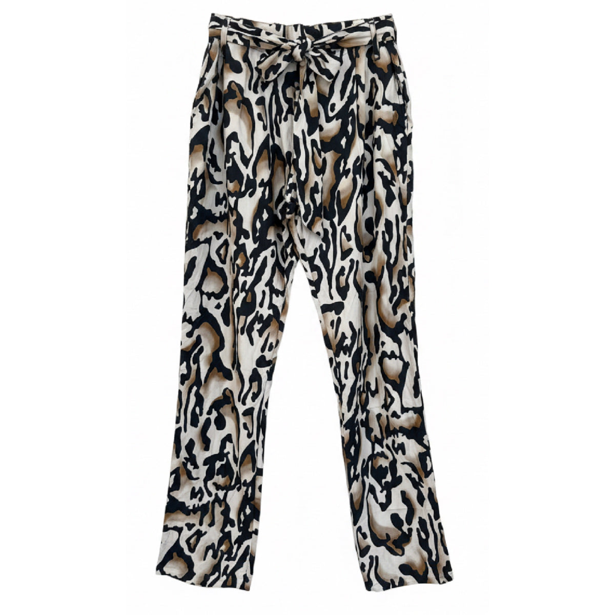 Leopard Print Silk Pant