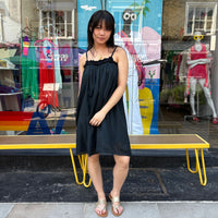 *NEW STYLE* Spaghetti Strap Mini Black