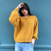 *NEW* Johanna Zip-Up Knit Mustard