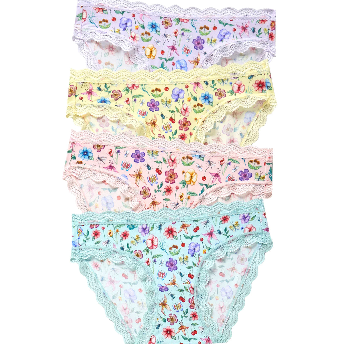 *NEW COLOUR* Knicker Four Pack Ethereal Wildflower