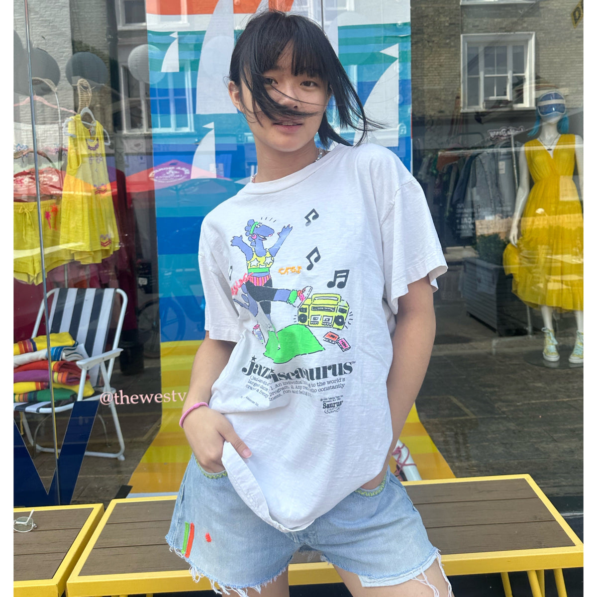 Useless Upcycled Unisex Jazzerciseasaurus T