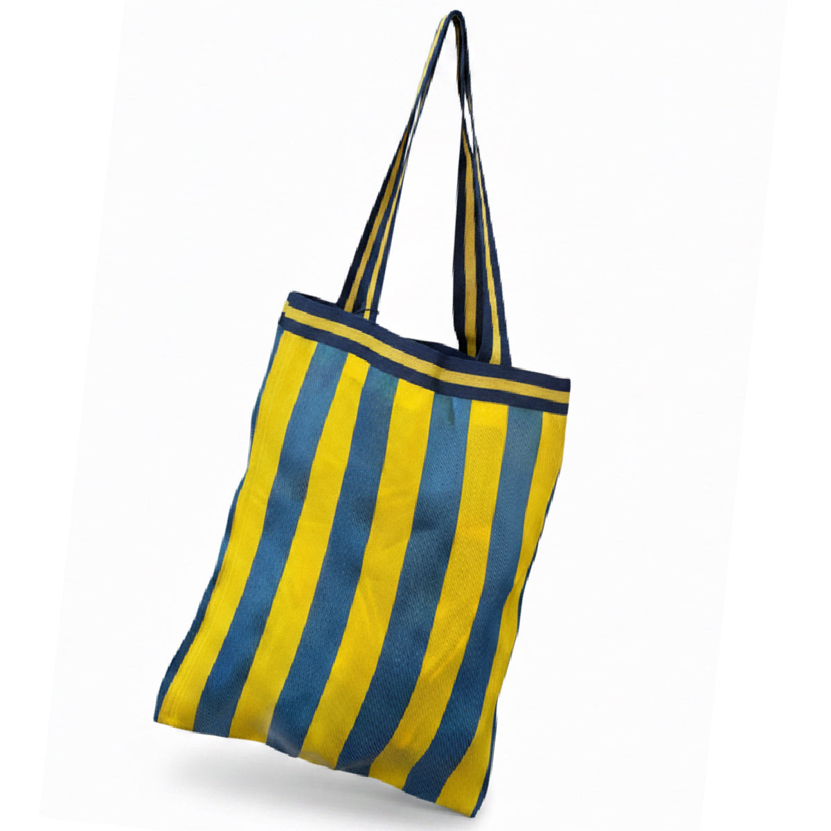 Striped Beach Tote Yellow/Blue
