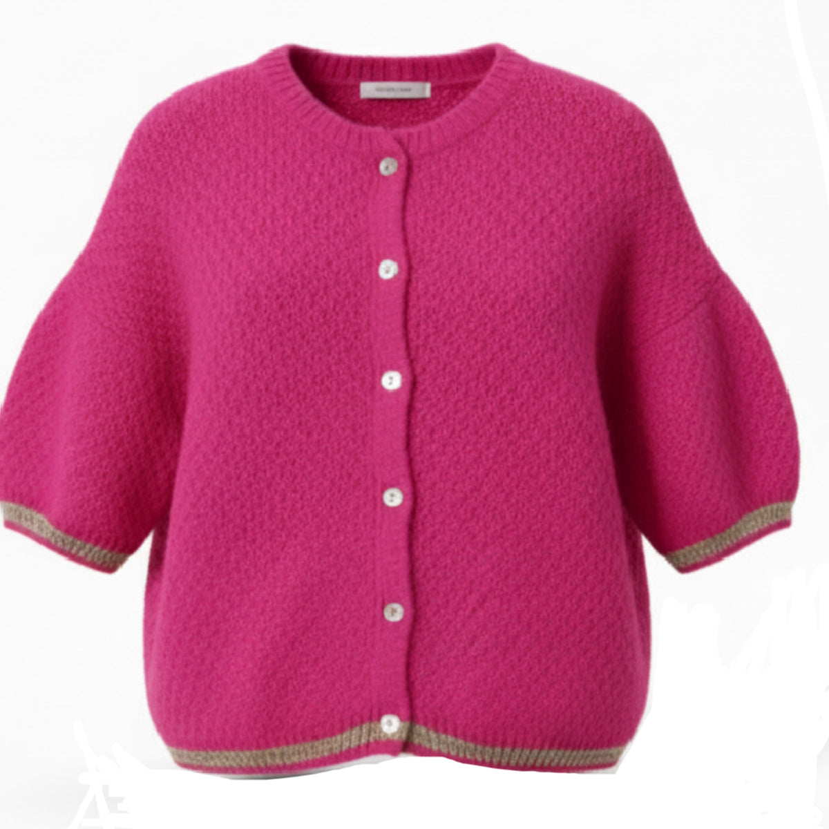 *NEW STYLE* Fuchsia Short Sleeve Cardi