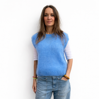Light Blue Knitted Vest