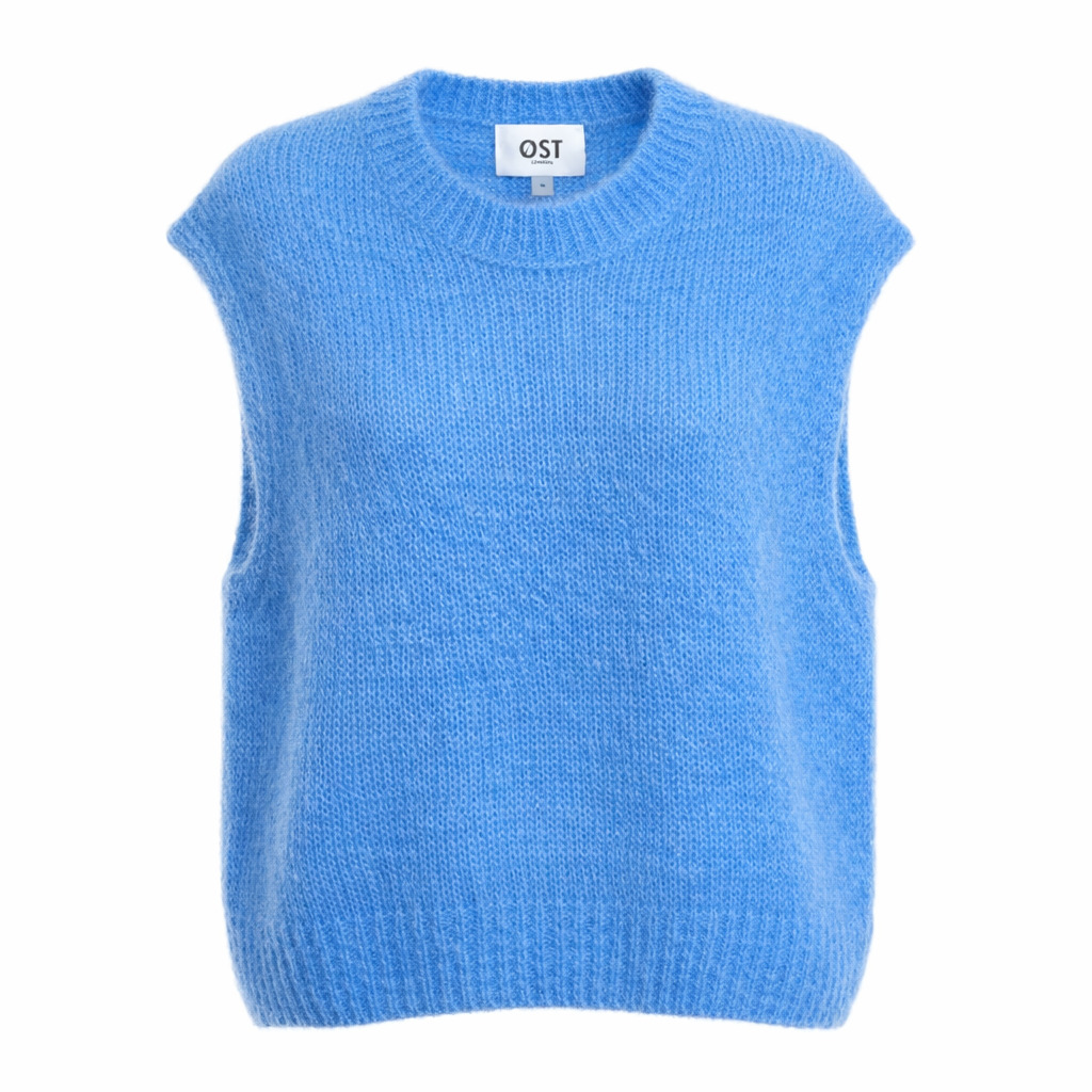Light Blue Knitted Vest