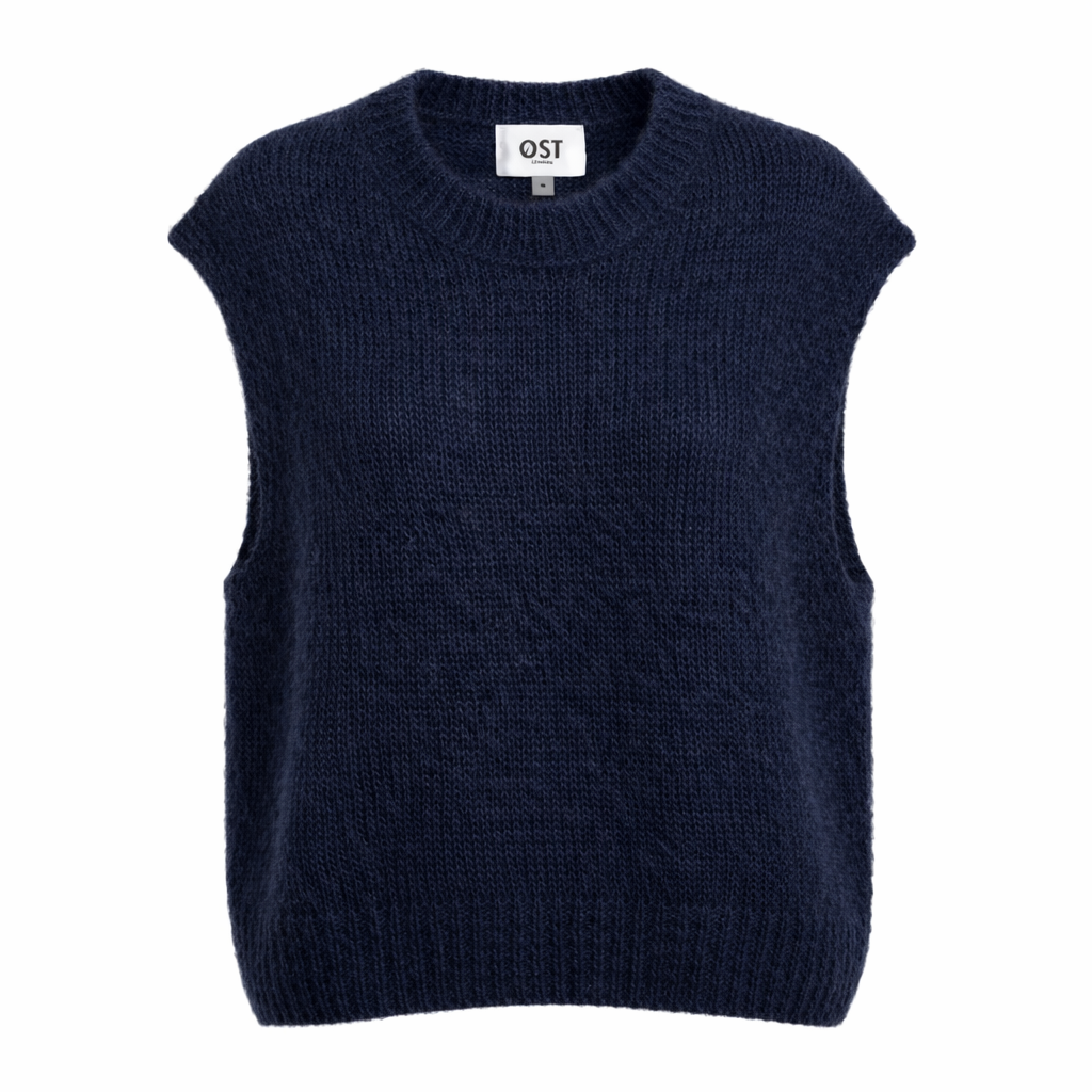 Navy Knitted Vest