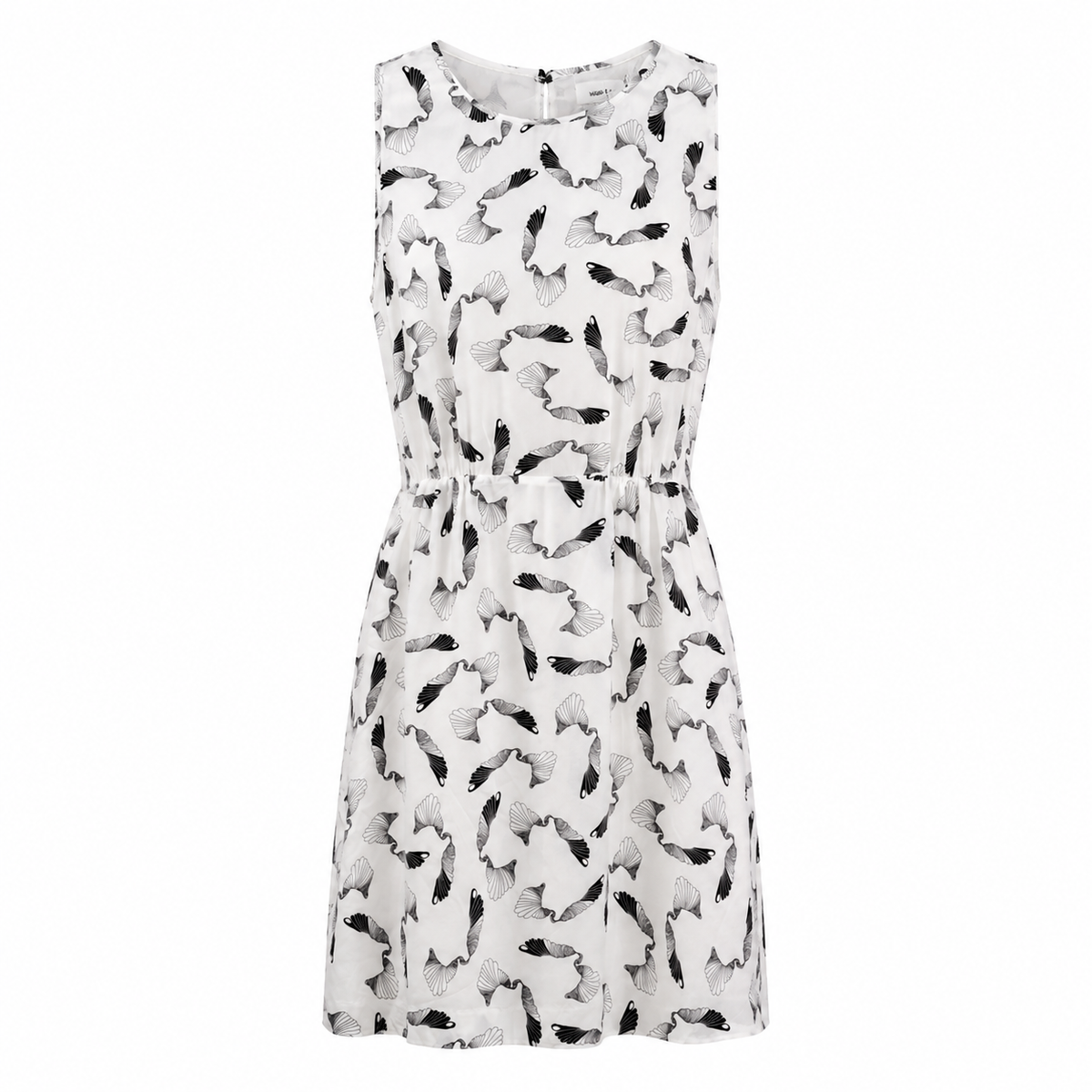 Silk Abstract Print Dress