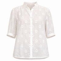 *PRE ORDER* Frani Embroidered Top White