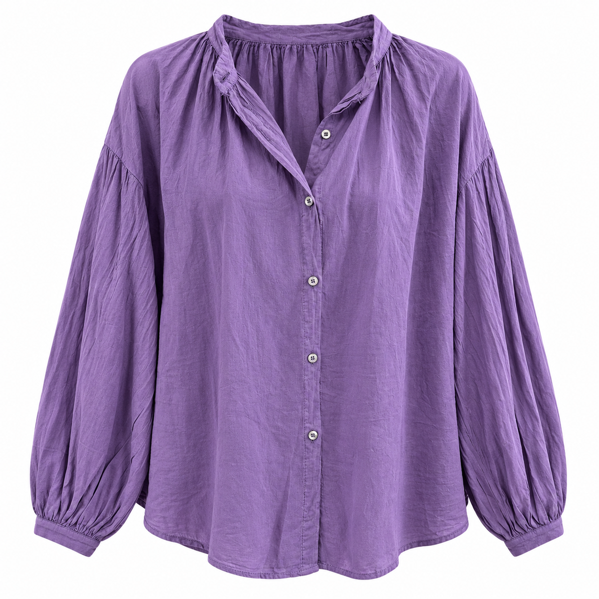Lightweight Cotton Shirt Dark Lavender