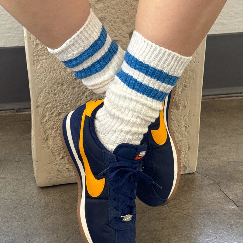 *NEW STYLE* Cottage Varsity Socks White