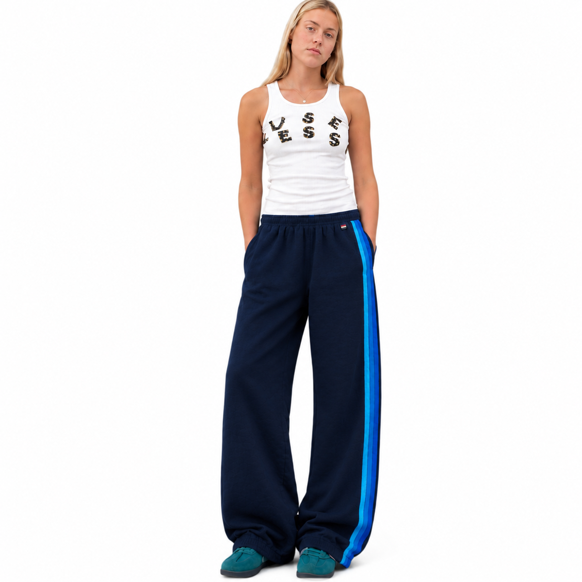 Men's 5 Stripe Sweatpants Navy/Blue