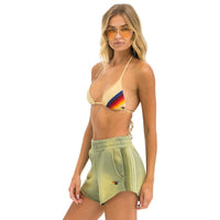 5 Stripe Club Short Faded Army