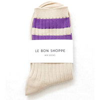*RESTOCK* Le Bon Shoppe Varsity Socks Ube