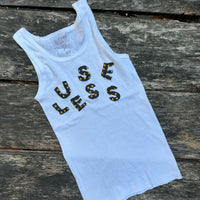 *NEW* White Tank Appliqué Logo