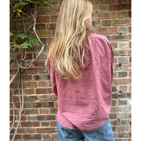 Lightweight Ruffle Shirt Vintage Rose