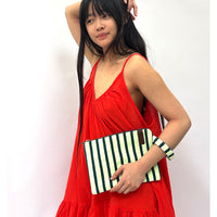 Billie Bag Terry Green Skinny Stripe