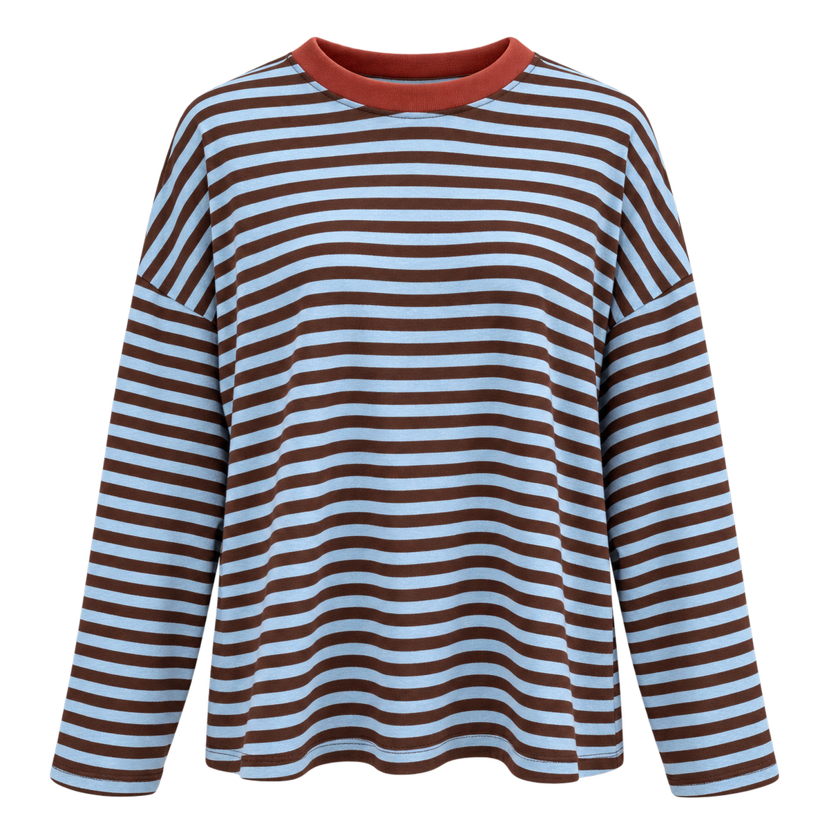 Sky Blue Stripe Long Sleeve T