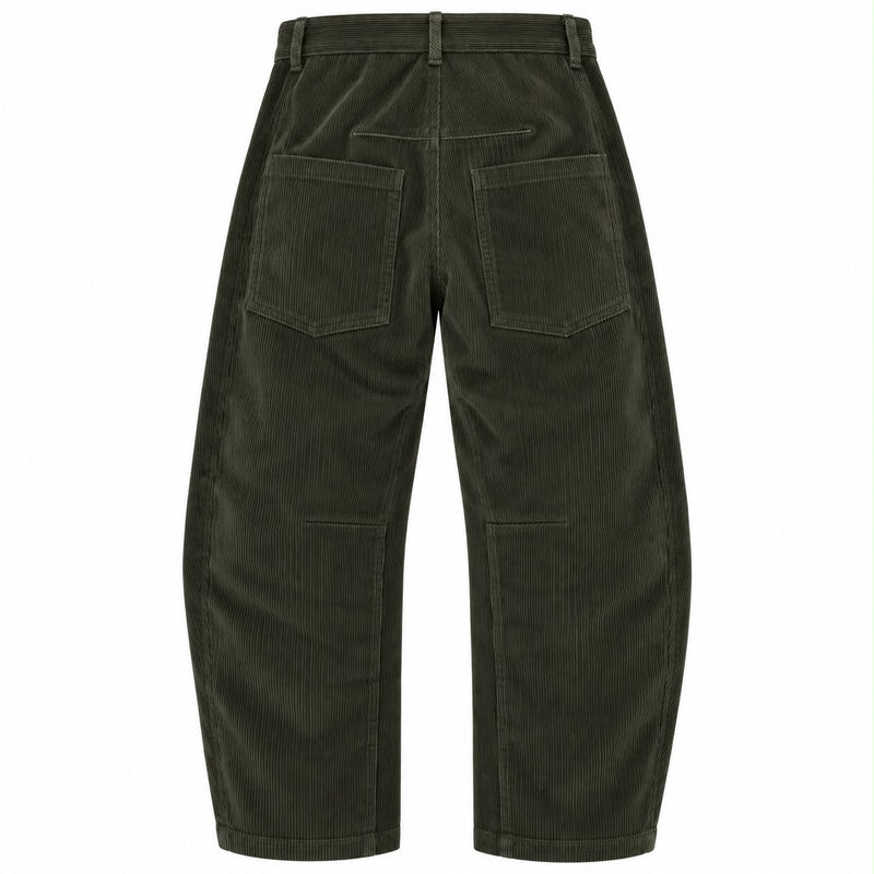 Cord Barrel Pant Olive